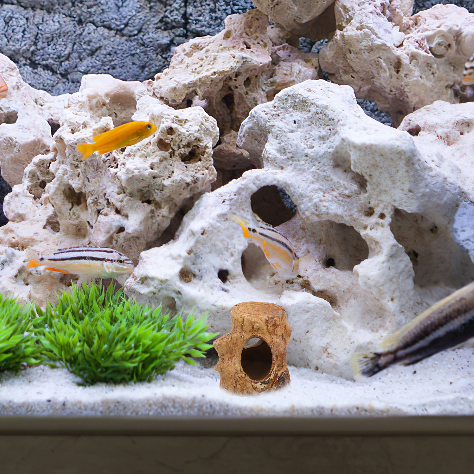 Hide Cave Ceramic - Premium Ceramic Aquarium Hideouts Fish Tank