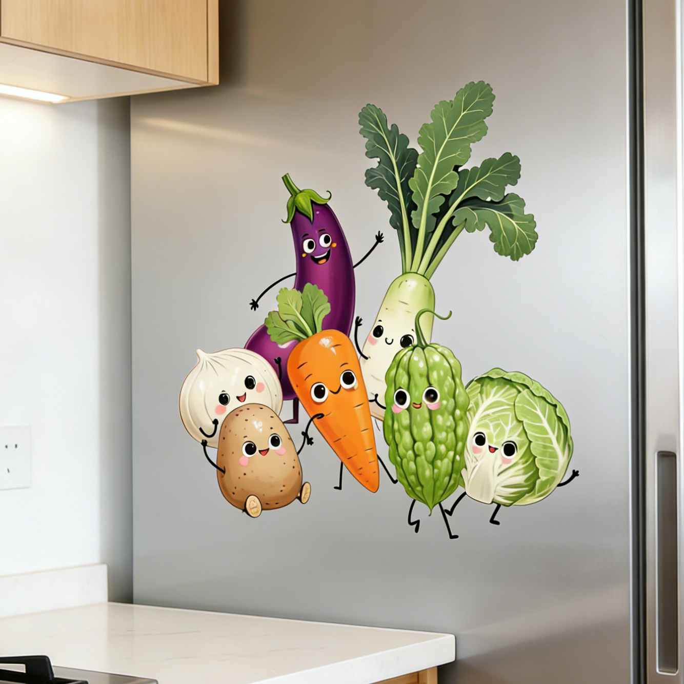 Emotionally Expressive Vegetab – обзор и цена Pvc Panel Background