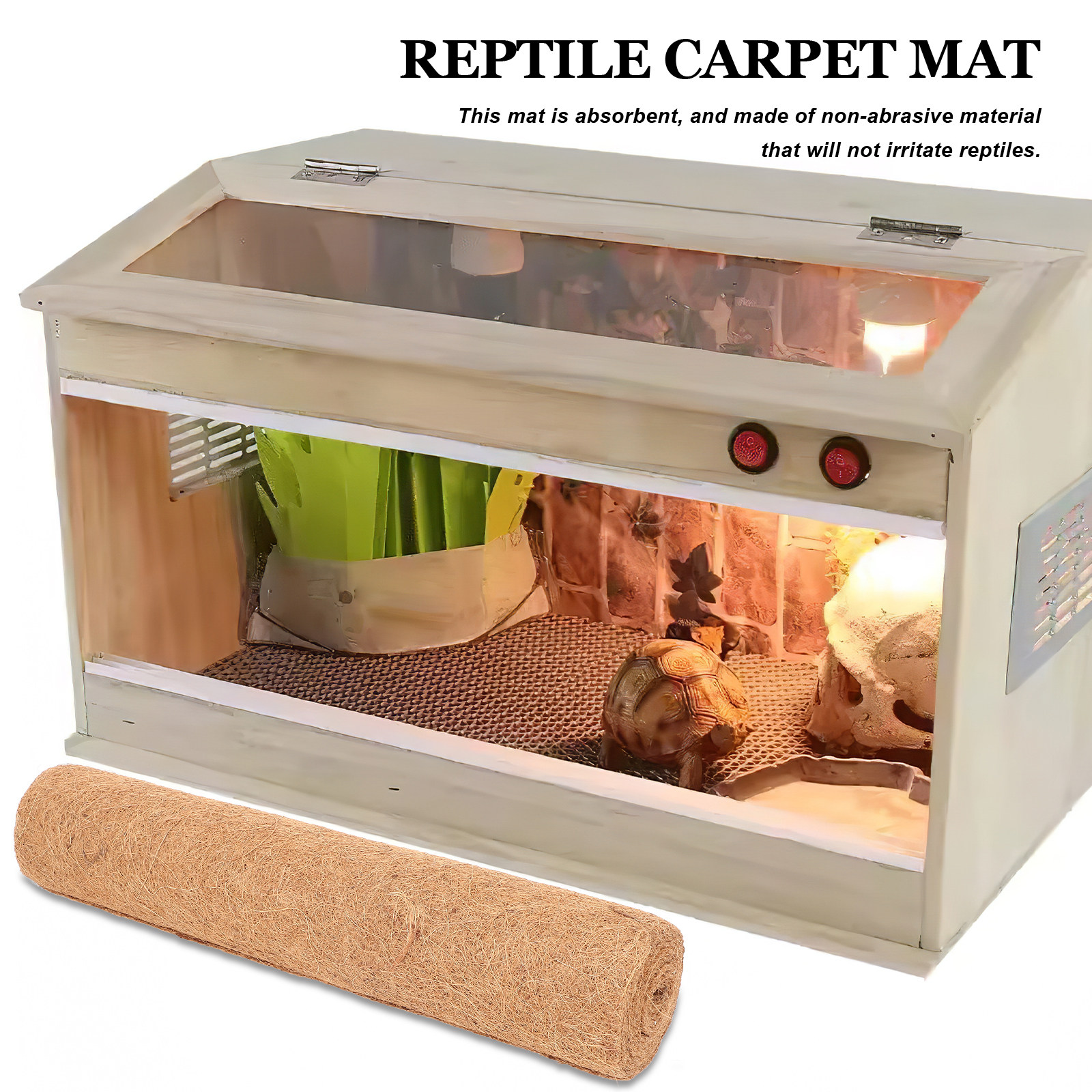 Coconut Fiber Reptile Carpet M – обзор и цена Substrate Coconut Fiber