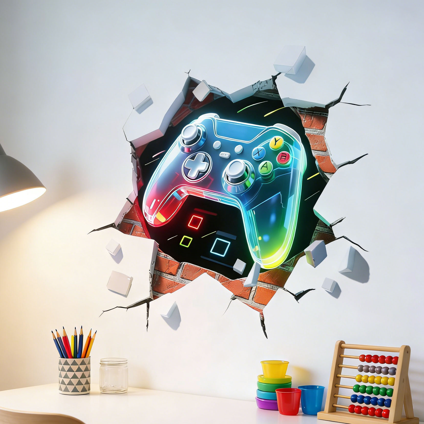 Game Controller Decal for Boys – обзор и цена Pvc Panel Background