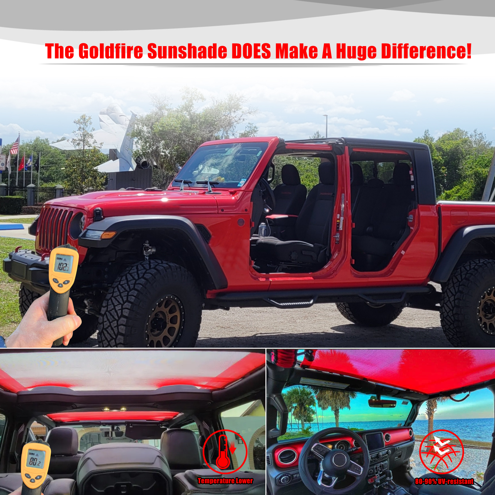 For Jeep Gladiator JT 4 Door A – обзор и цена Screen Top Mesh