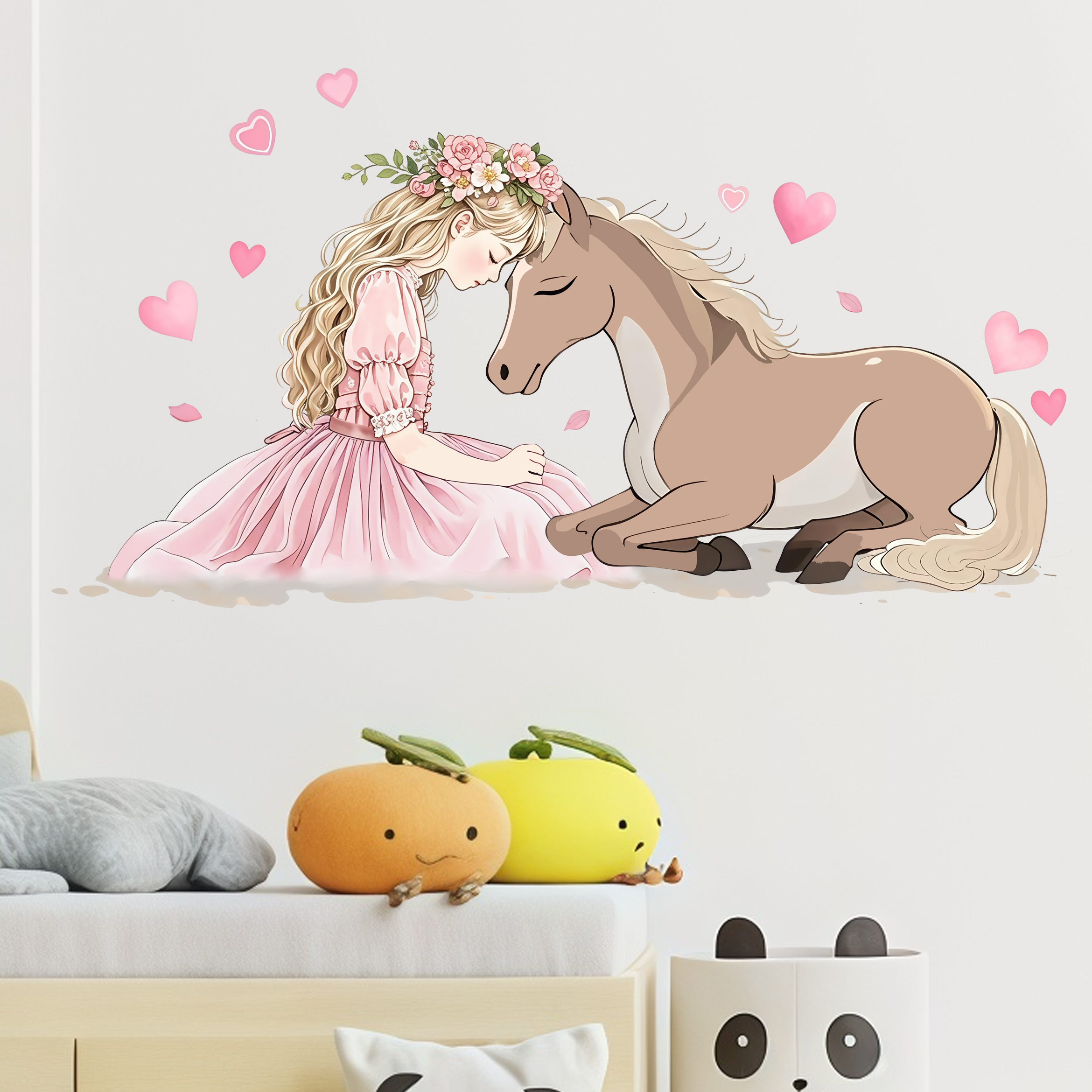 Romantic Horse Wall Stickers S – обзор и цена Pvc Panel Background
