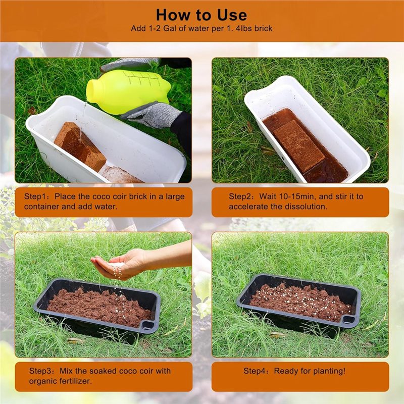 3 Pack Coco Coir Bricks, Coco  – обзор и цена Substrate Coconut Fiber