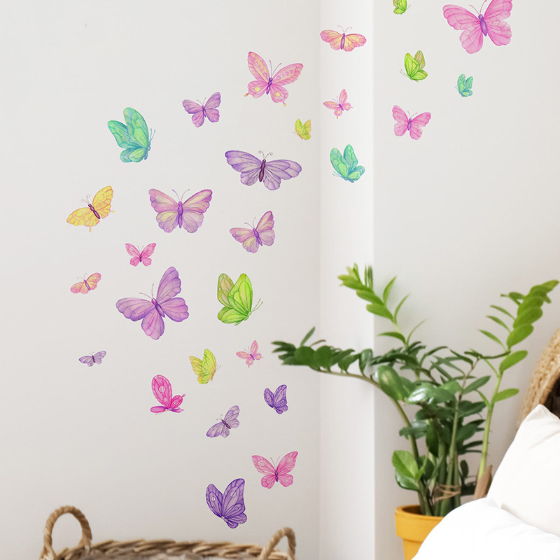Romantic butterfly Wall Sticke – обзор и цена Pvc Panel Background