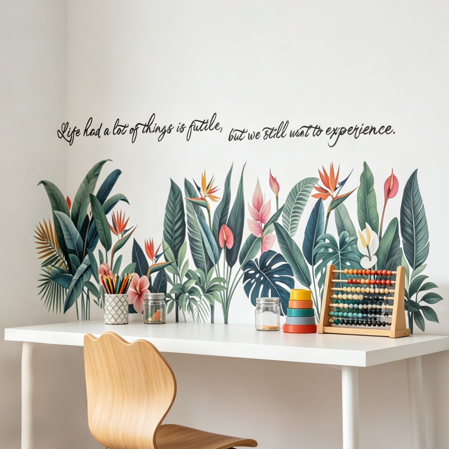 Tropical background wall stick – обзор и цена Pvc Panel Background