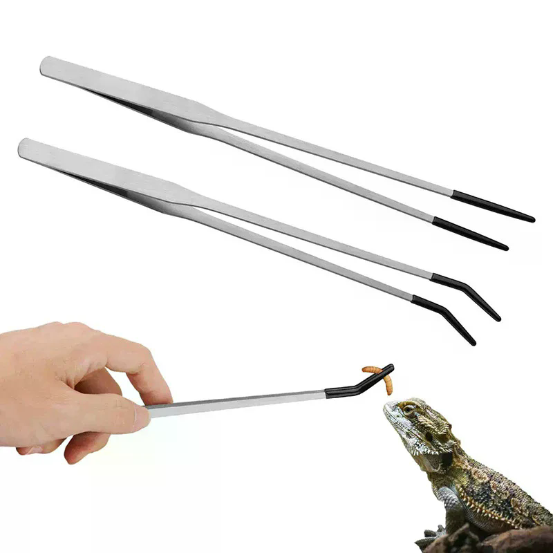 Straight and Curved Aquarium T – обзор и цена Feeding Tong Stainless