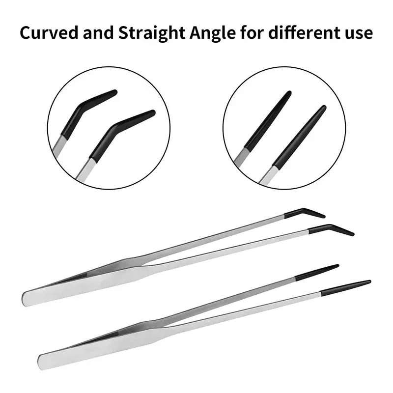 Straight and Curved Aquarium T – обзор и цена Feeding Tong Stainless
