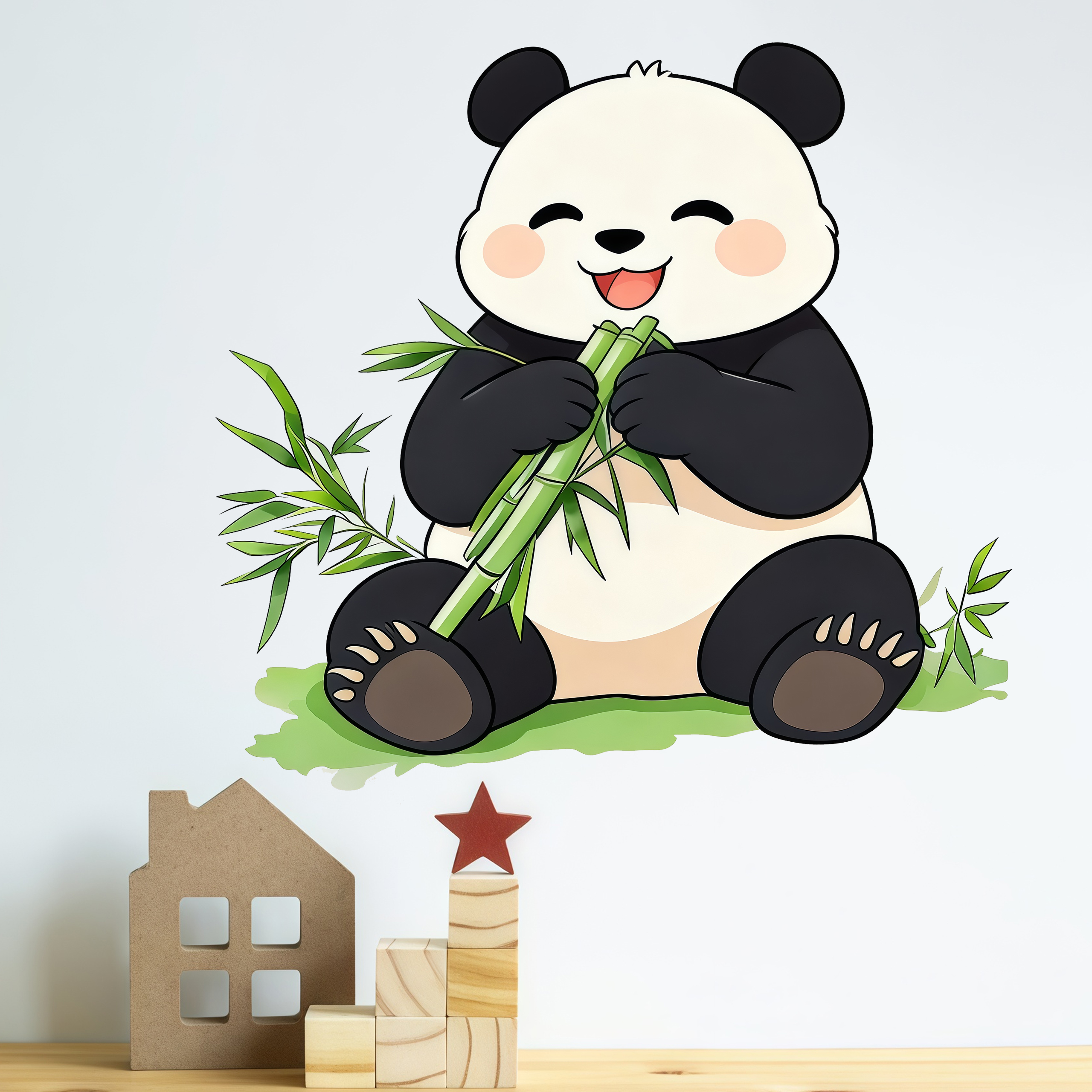 Bamboo And Panda Wall Decals S – обзор и цена Pvc Panel Background