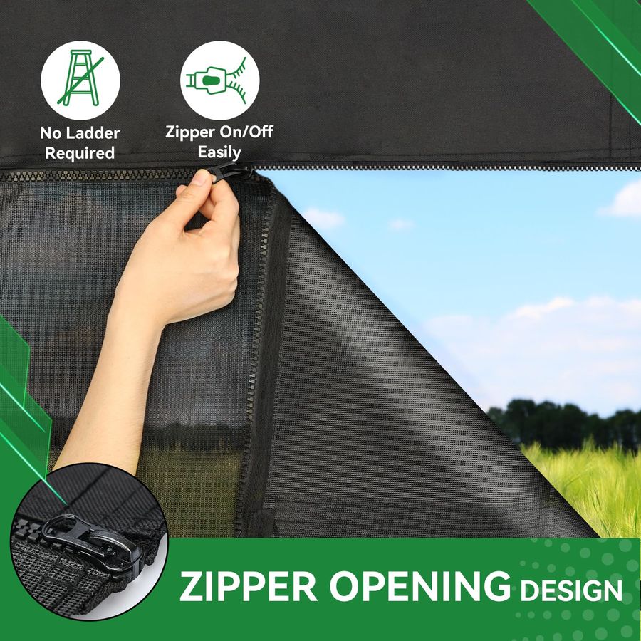 Awning Shade Screen with Zippe – обзор и цена Screen Top Mesh