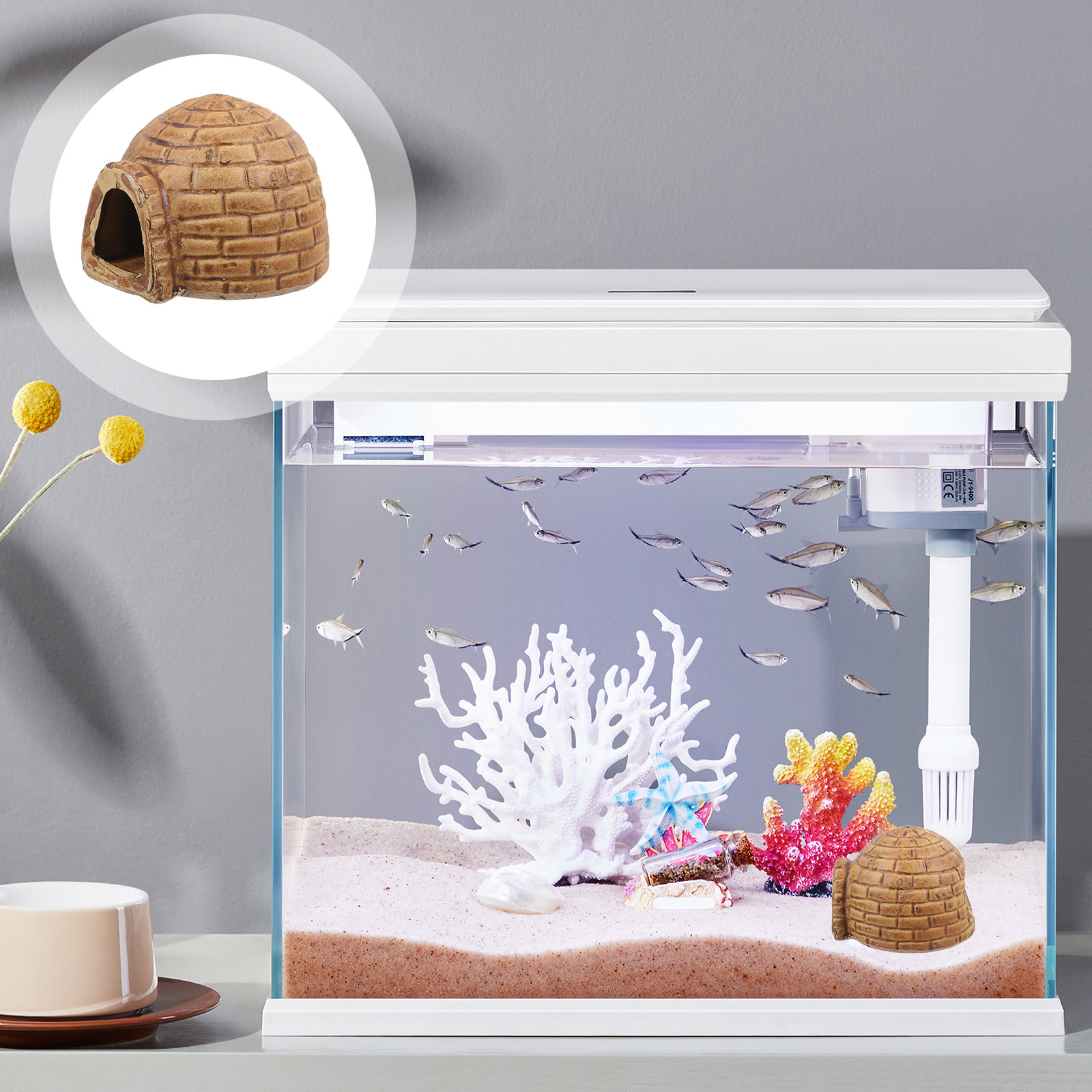 Ceramic Pleco Caves for Aquari – обзор и цена Hide Cave Ceramic