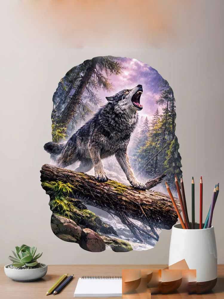 Wild Timberwolves Pattern Wall – обзор и цена Pvc Panel Background