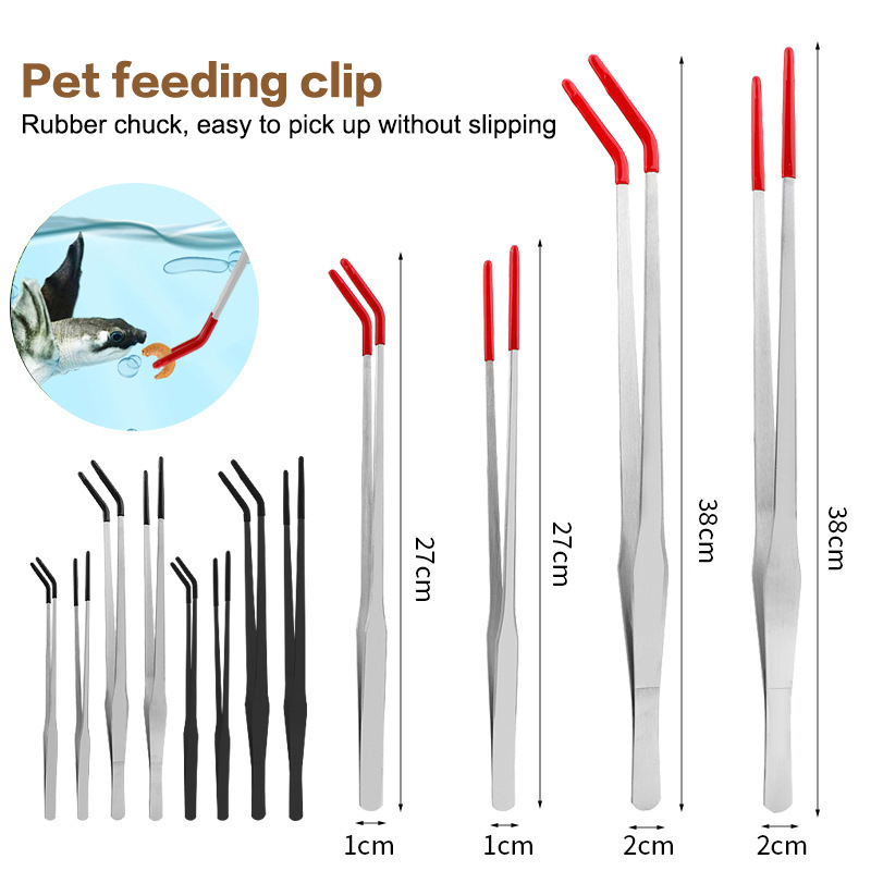 Reptile Feeding Tongs with Rub – обзор и цена Feeding Tong Stainless