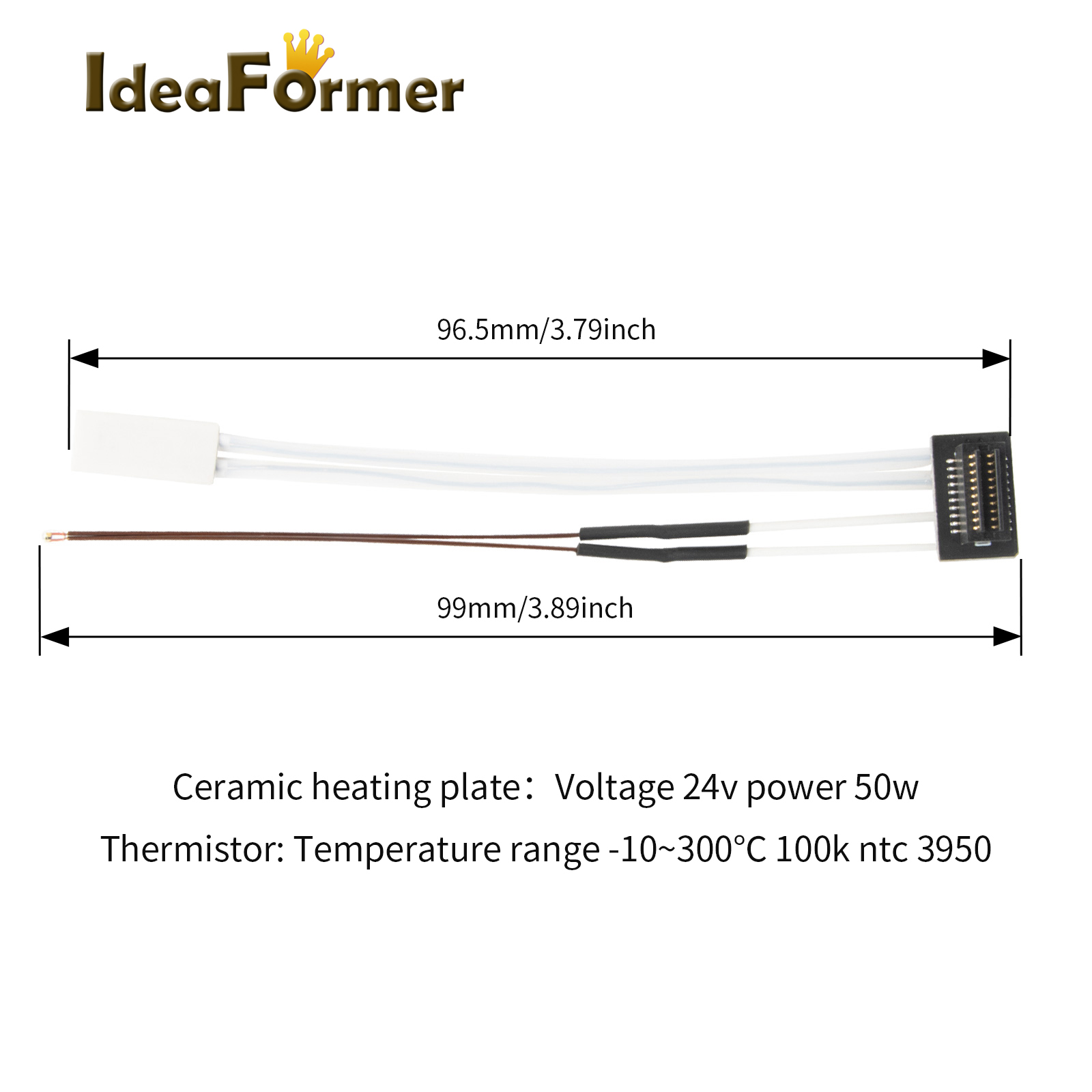 Thermistor For Bambu Lab P1P H – обзор и цена Ceramic Heat Emitter