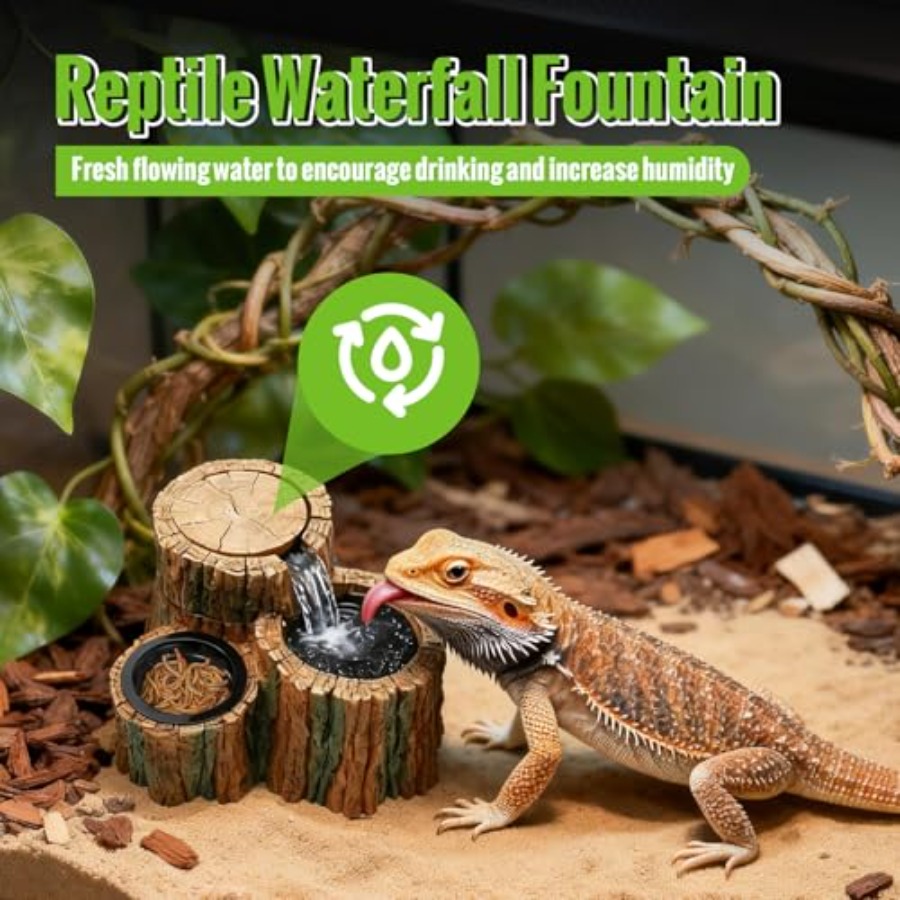 2 in 1 Reptile Water Fountain  – обзор и цена Water Dish Reptile