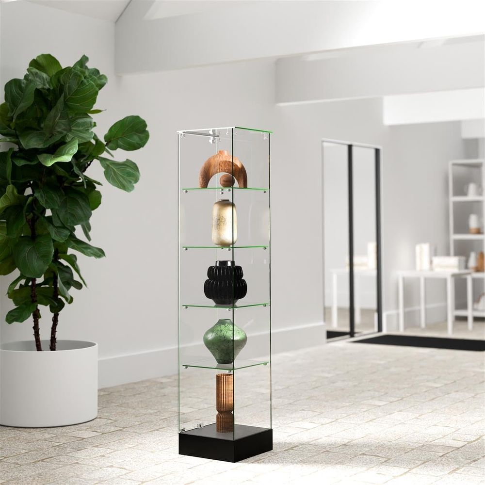 Clear Glass Tower Exhibit with – обзор и цена Glass Door Hinge