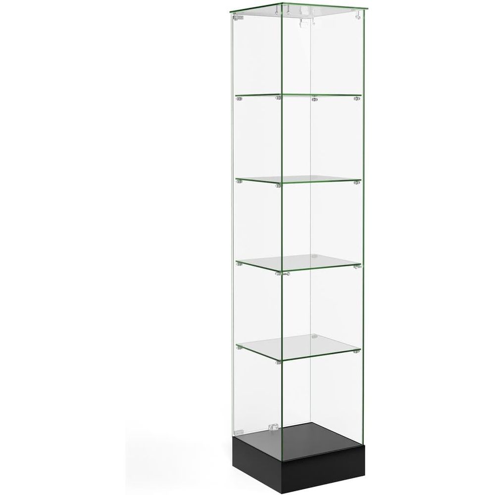 Clear Glass Tower Exhibit with – обзор и цена Glass Door Hinge